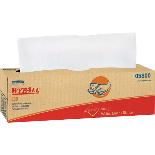 WypAll&reg; L30 General Purpose Towels, All-Purpose, 16-2/5" L x 9-4/5" W MAS Chibougamau