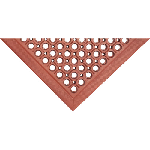 Tapis de s&eacute;rie Competitor, &agrave; fentes, 3' x 5' x 7/8", Orange, Caoutchouc naturel MAS Chibougamau