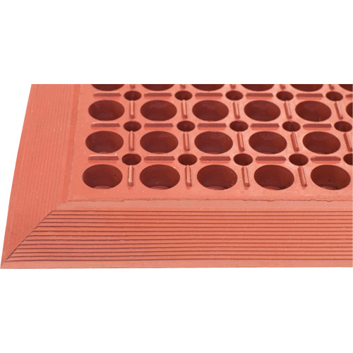 Tapis de s&eacute;rie Competitor, &agrave; fentes, 3' x 5' x 7/8", Orange, Caoutchouc naturel MAS Chibougamau