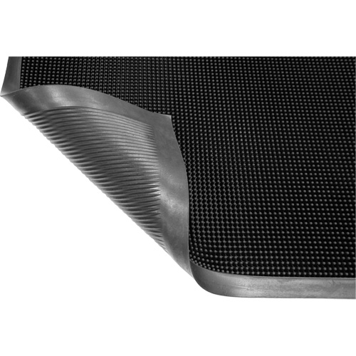 Tapis Gritstop Fingermat, Caoutchouc, Grattoir Type, Motif Textur&eacute;, 2-2/3" x 3-3/4", Noir MAS Chibougamau