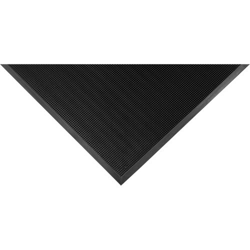 Tapis Gritstop Fingermat, Caoutchouc, Grattoir Type, Motif Textur&eacute;, 2-2/3" x 3-3/4", Noir MAS Chibougamau