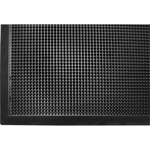 Tapis Gritstop Fingermat, Caoutchouc, Grattoir Type, Motif Textur&eacute;, 2-2/3" x 3-3/4", Noir MAS Chibougamau