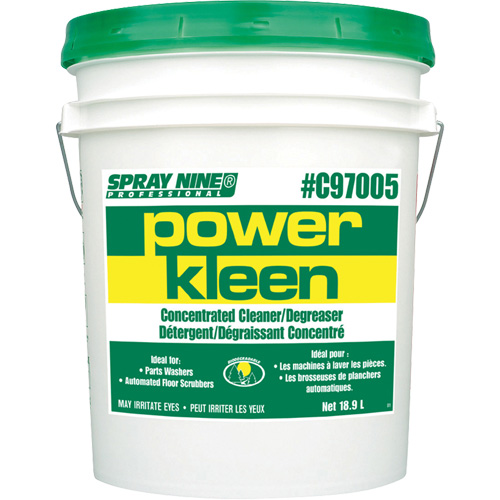 Produit nettoyant pour nettoyeur de pi&egrave;ces Power Kleen, 20 L, Seau MAS Chibougamau