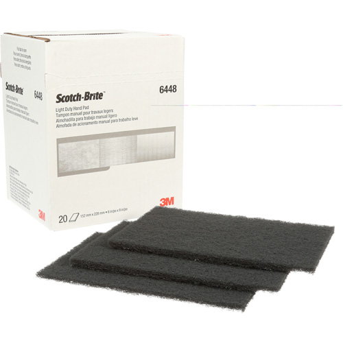 Tampon manuel pour travaux g&eacute;n&eacute;raux Scotch-Brite, Carbure de silicium, 6" x 9", Grain Ultra fin MAS Chibougamau