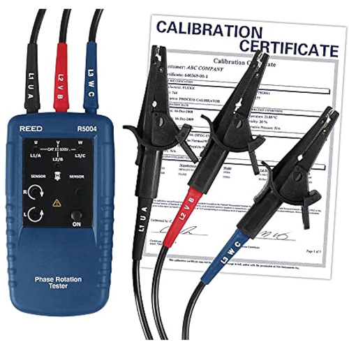 Testeur de phases de rotation du moteur avec certificat de calibration MAS Chibougamau