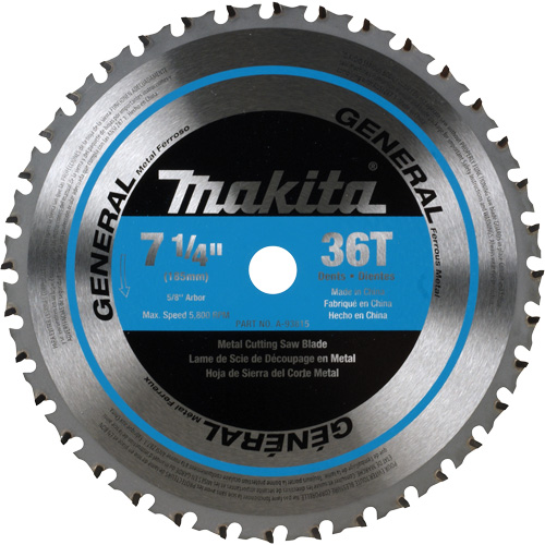 Lame de scie &agrave; pointes au CERMET, 7-1/4", 36 dents, Pour M&eacute;tal MAS Chibougamau