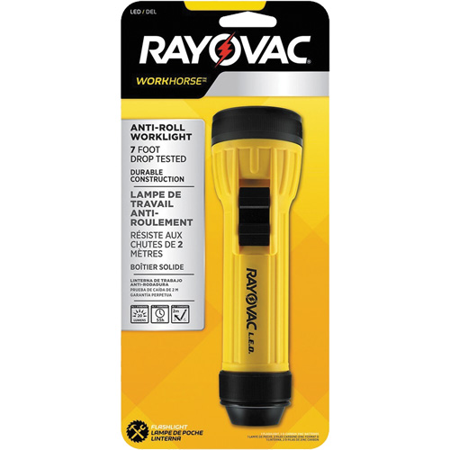 Workhorse Hanging Ring Flashlight, LED, 20 Lumens, D Batteries MAS Chibougamau