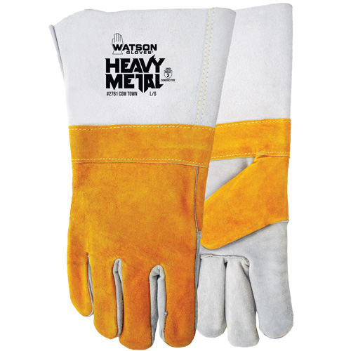 Gants ignifug&eacute;s Cow Town, Cuir de vache refendu, Taille Grand MAS Chibougamau