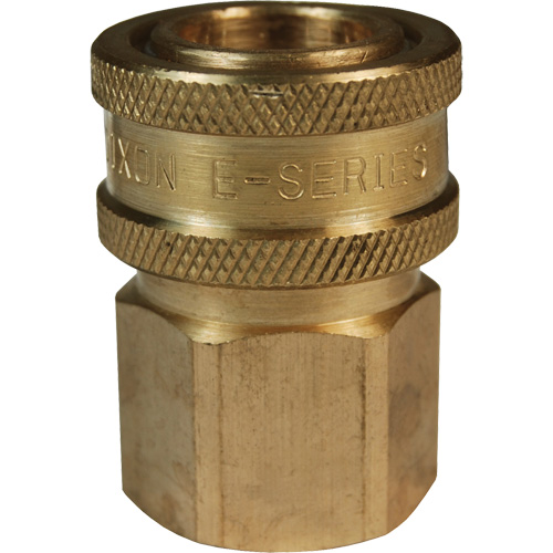 Coupleur d'interconnecteur &agrave; passage direct DQC de s&eacute;rie E, Laiton, 3/4", NPTF femelle, 1700 PSI MAS Chibougamau