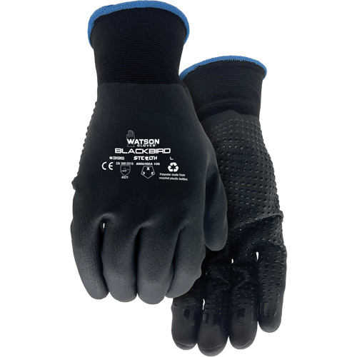 Gants enduits Stealth Blackbird, T-Grand, R&ecirc;vetement Nitrile micromousse, Calibre 15, Enveloppe en Polyester MAS Chibougamau