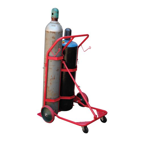 Cylinder Cart, Mold-on Rubber Wheels, 25-1/2"W x 7"L Base, 350 lbs. MAS Chibougamau