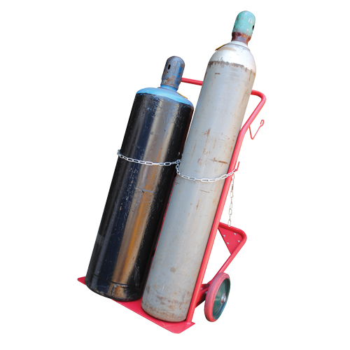 Cylinder Cart, Mold-on Rubber Wheels, 25-1/2"W x 7"L Base, 350 lbs. MAS Chibougamau
