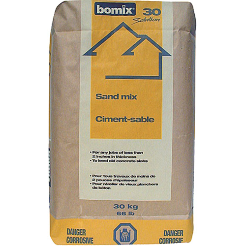 Ciment et m&eacute;lange de sable Portland, 66 lb (30 kg)/66 lb (30 kg) MAS Chibougamau