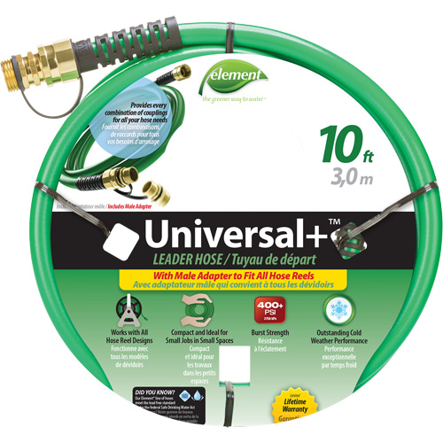 Element&reg; Universal+&reg; Leader Hose, PVC, 1/2" dia. x 10' MAS Chibougamau