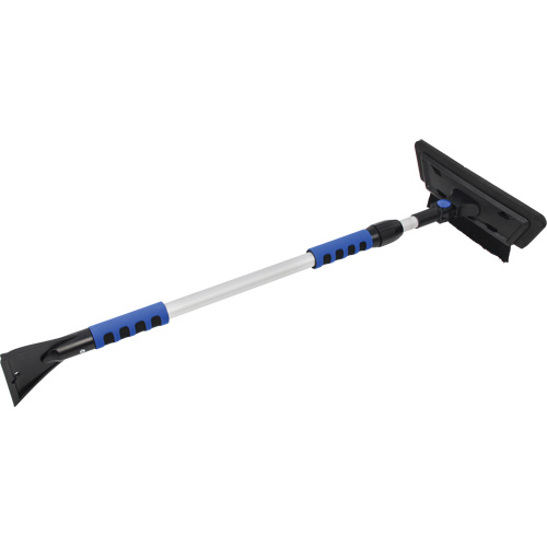 Brosse &agrave; neige, T&eacute;lescopique, lame Mousse de CAV/E, 48" Longueur, Noir/Bleu MAS Chibougamau