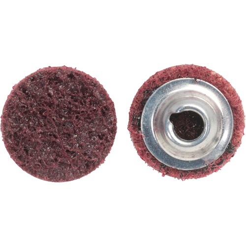 Bear-Tex&reg; Rapid Prep Non-Woven Quick-Change Disc, 2" Dia., Medium Grit, Aluminum Oxide MAS Chibougamau
