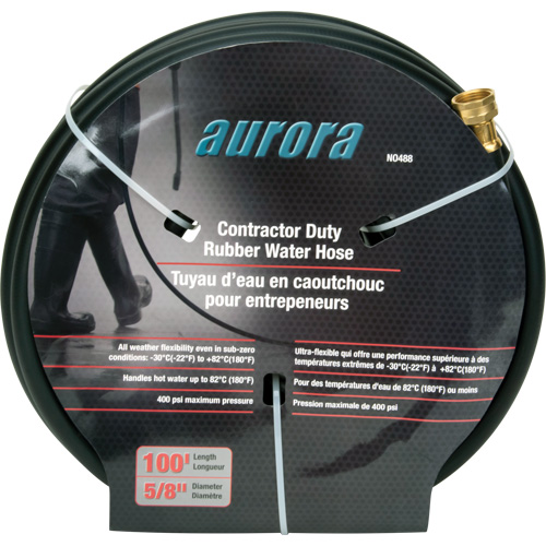 Contractor Duty Rubber Hose, Rubber, 5/8" dia. x 100' MAS Chibougamau