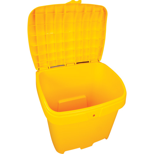 Salt & Sand Storage Bins, With Hasp, 21" x 27" x 26", 4.24 cu. ft., Yellow MAS Chibougamau