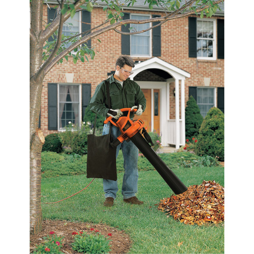 Souffleur/aspirateur/broyeur de feuilles, Vitesse d'air 210 mi/h, &eacute;lectrique MAS Chibougamau