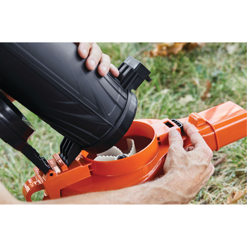 Souffleur/aspirateur/broyeur de feuilles, Vitesse d'air 210 mi/h, &eacute;lectrique MAS Chibougamau