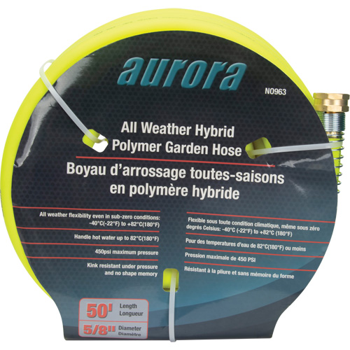 Tuyau de jardin hybride, Copolym&egrave;re, 5/8" dia x 50' MAS Chibougamau
