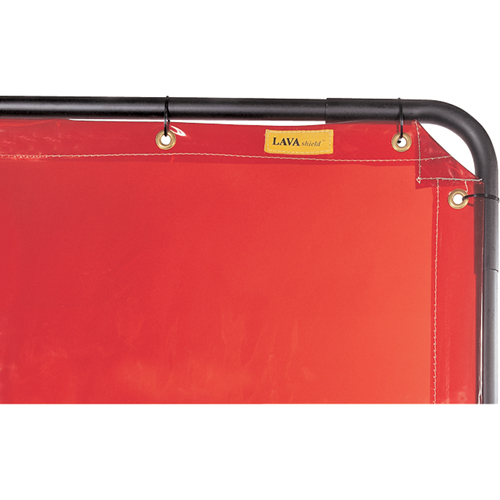 Rideau Lavashield, 68,5" x 68,5", Transparence &eacute;lev&eacute;, Orange MAS Chibougamau