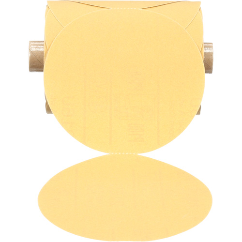 Stikit Gold Paper Disc Roll, 5" Dia., P180 Grit, Aluminum Oxide MAS Chibougamau