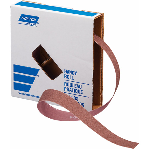 Rouleau de toile abrasive Metalite K225, Oxyde d'aluminium, 1" la x 30' lo, Grain P240-J MAS Chibougamau