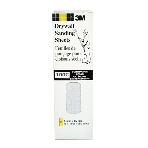 Tri-M-ite Fre-Cut Die -Cut Drywall Sheet, 11-1/4" x 3-5/16", 100 Grit, Silicon Carbide MAS Chibougamau
