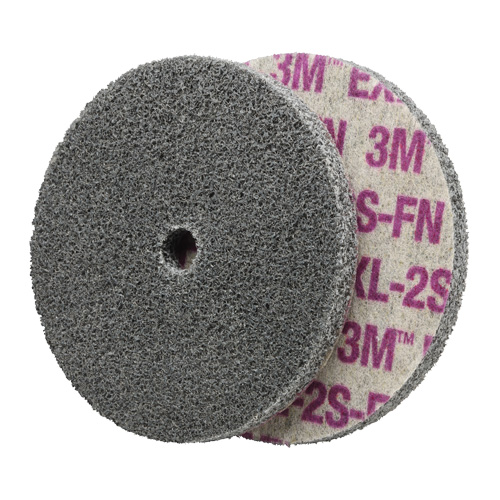 Scotch-Brite EXL Unitized Wheel, 6" x 1/4", 1/4" Arbor, Fine Grit, Aluminum Oxide/Ceramic/Zirconium MAS Chibougamau