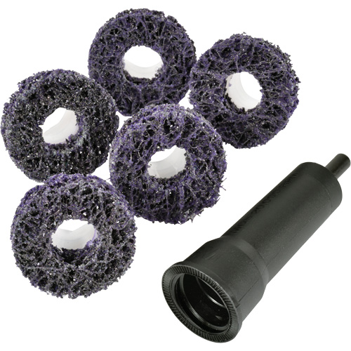 Trousse de disques de nettoyage pour moyeu de frein Pro Brake Hub Roloc Scotch-Brite, Grain Extra grossier, Carbure de silicium MAS Chibougamau