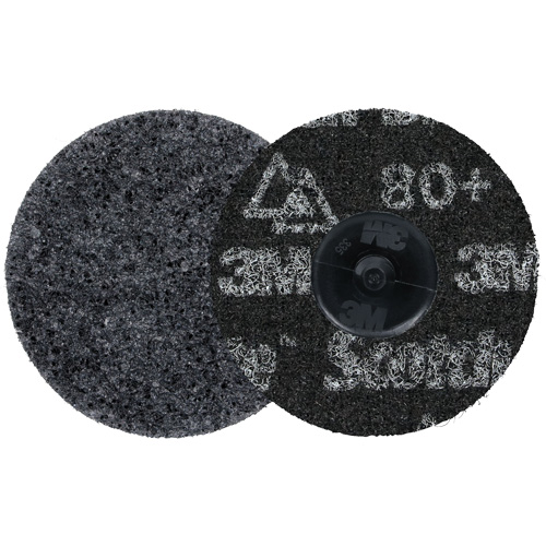 Scotch-Brite Roloc Precision Heavy Duty Surface Conditioning Disc, HD-DR, 3" Dia., 80+ Grit, Ceramic MAS Chibougamau