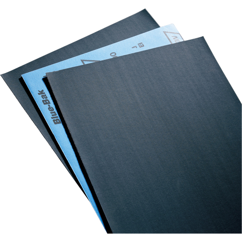 Sandpaper, Paper Sheets - Blue-Bak T414 Waterproof 9" X 11" Sheets, 9" x 11", 220 Grit, Silicon Carbide MAS Chibougamau