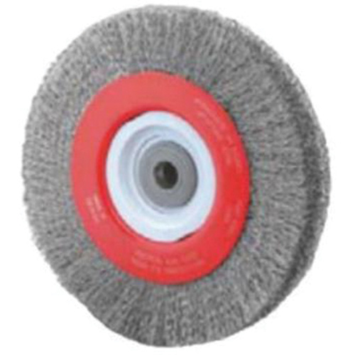 Crimped Bench Wheel, 8" Dia., 0.014" Fill, 1/2"-2 Arbor MAS Chibougamau