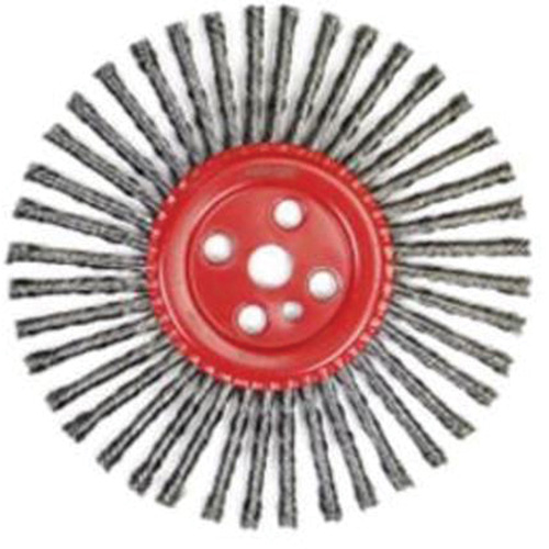 Stringer Bead Knot Wire Brush, 12" Dia., 0.035" Fill, 1" Arbor, Steel MAS Chibougamau