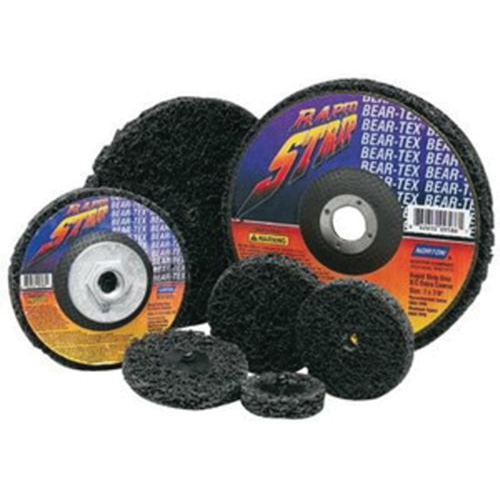 Bear-Tex&reg; Rapid Strip Non-Woven Depressed Center Disc, 4-1/2" Dia., Extra Coarse Grit, Silicon Carbide MAS Chibougamau