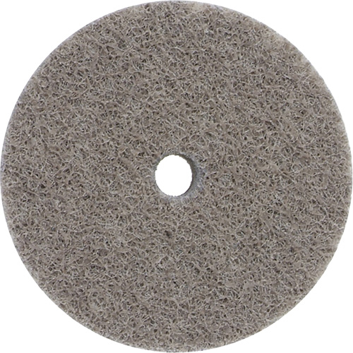 Bear-Tex&reg; Non-Woven Unified Wheel, 3" x 1/4", 3/8" Arbor, Fine Grit, Aluminum Oxide MAS Chibougamau