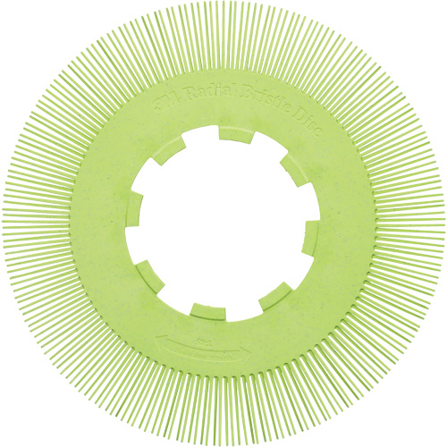 Brosse radiale en soies de pr&eacute;cision type S PN-RB sans adaptateur Scotch-Brite, C&eacute;ramique, Grain 50+, 8" dia. MAS Chibougamau