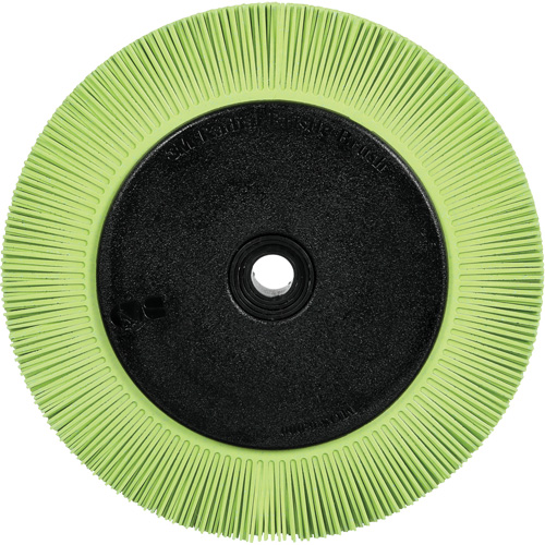 Scotch-Brite Type S Precision Radial Bristle Brush PN-RB with Flange, Ceramic, 50+ Grit, 8" Dia. MAS Chibougamau