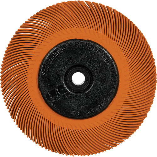 Brosse radiale en soies de pr&eacute;cision type C PN-RB avec adaptateur Scotch-Brite , C&eacute;ramique, Grain 80+, 6" dia. MAS Chibougamau