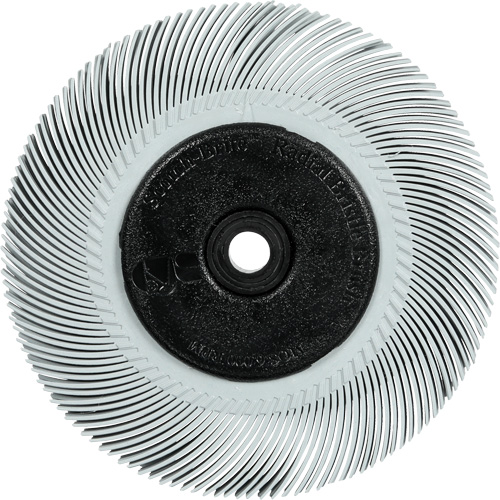 Scotch-Brite Type C Precision Radial Bristle Brush PN-RB with Flange, Ceramic, 120+ Grit, 7-5/8" Dia. MAS Chibougamau