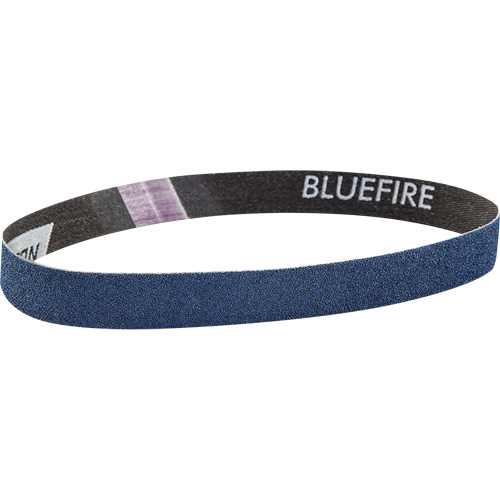 BlueFire Cloth File Belt, 3/4" W x 18" L, Zirconia Alumina, 120 Grit MAS Chibougamau