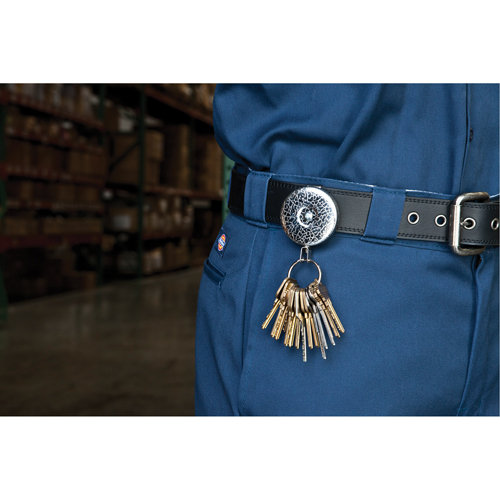 D&eacute;rouleurs autor&eacute;tractables originaux #485-HDK, Chrome, C&acirc;ble 48", Fixation Agrafe de ceinture MAS Chibougamau