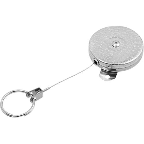 Porte-cl&eacute;s autor&eacute;tractables #487-HD, Chrome, C&acirc;ble 48", Fixation Support pour montage MAS Chibougamau