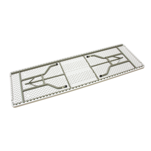 Table pliante, Rectangulaire, 96" l x 30" la, Poly&eacute;thyl&egrave;ne, Blanc MAS Chibougamau
