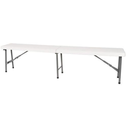 Banc pliant, Poly&eacute;thyl&egrave;ne, 72" lo x 12" la x 17" h MAS Chibougamau