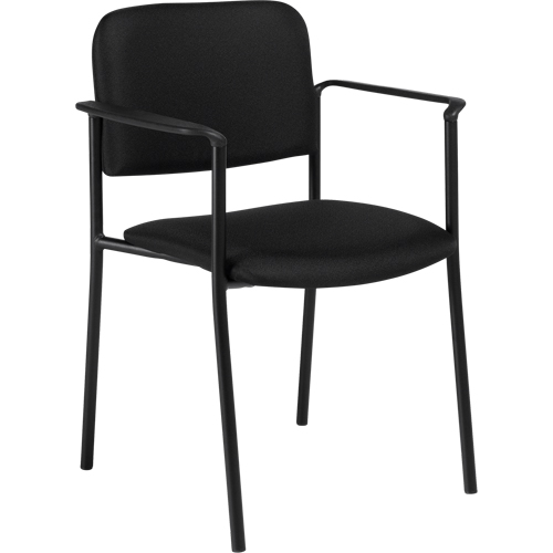 Chaises empilables, Tissu, Hauteur 32", Capacit&eacute; 300 lb, Noir MAS Chibougamau