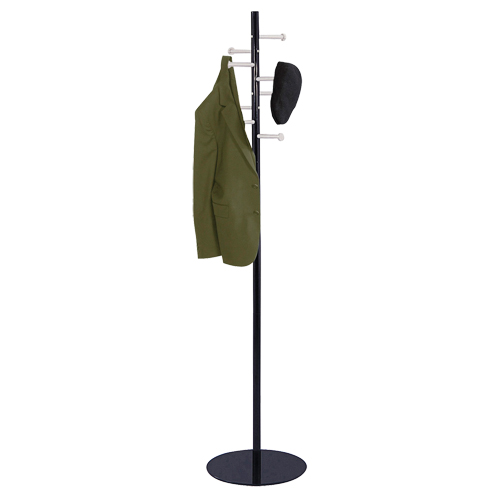 Porte-manteau de style t&ecirc;te de clou, 67" ha, Noir, 8 Crochet(s) MAS Chibougamau