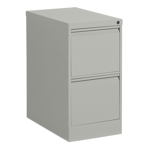 Classeur vertical, Acier, 2 tiroirs, 15-1/7" la x 25" p x 29" h, Gris MAS Chibougamau