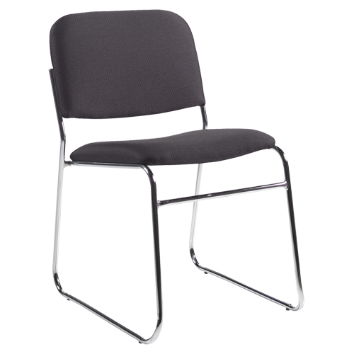 Chaise sans accoudoirs, Tissu, Hauteur 30", Capacit&eacute; 200 lb, Noir MAS Chibougamau
